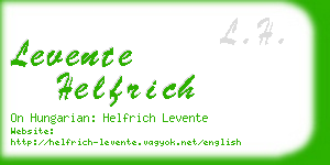 levente helfrich business card